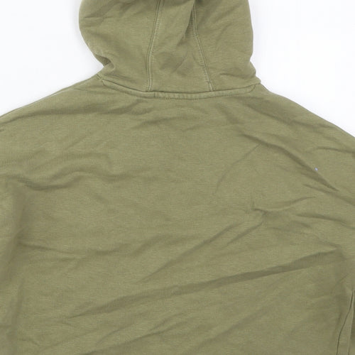 Marks and Spencer Girls Green  Cotton Pullover Hoodie Size 9-10 Years  Pullover