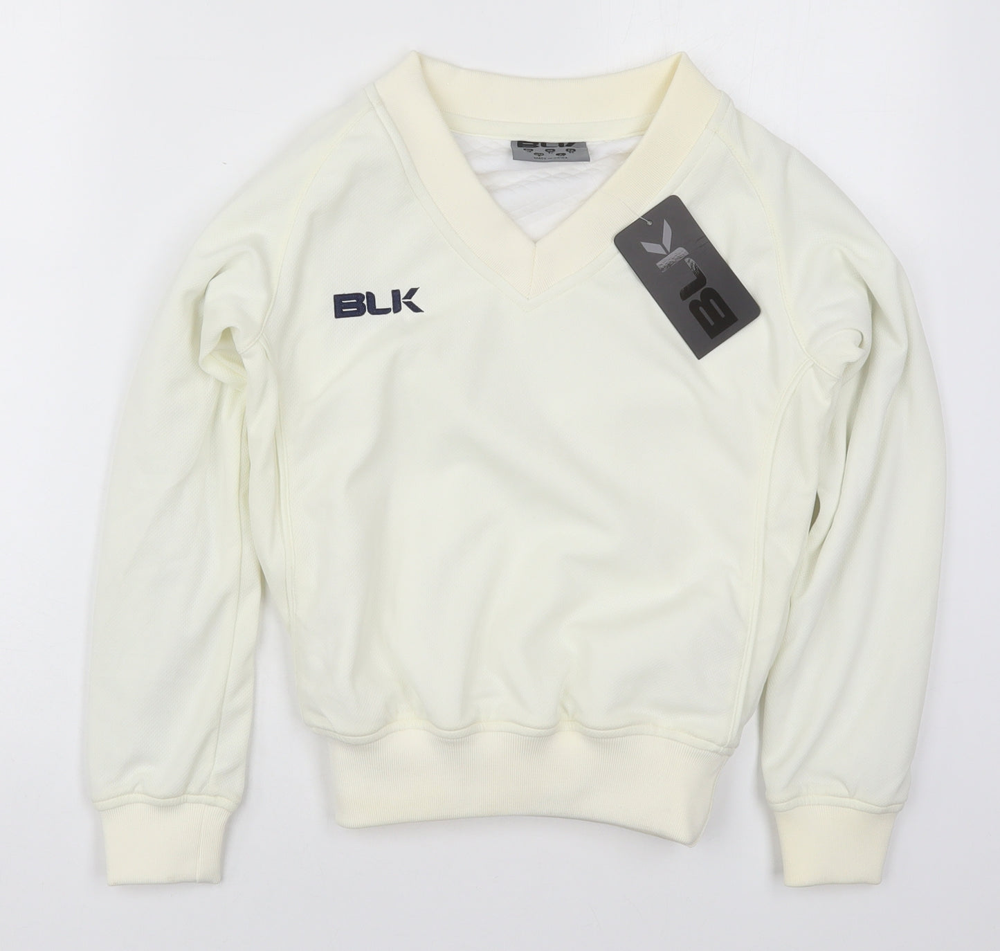 BLK Boys Ivory  Polyester Pullover Sweatshirt Size 8 Years  Pullover