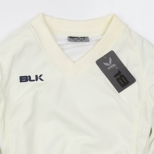 BLK Boys Ivory  Polyester Pullover Sweatshirt Size 8 Years  Pullover