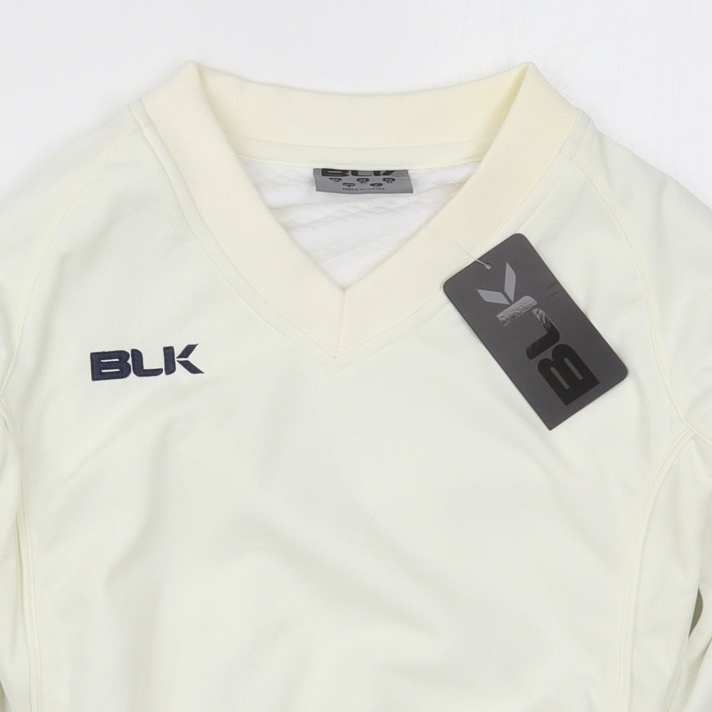 BLK Boys Ivory  Polyester Pullover Sweatshirt Size 8 Years  Pullover
