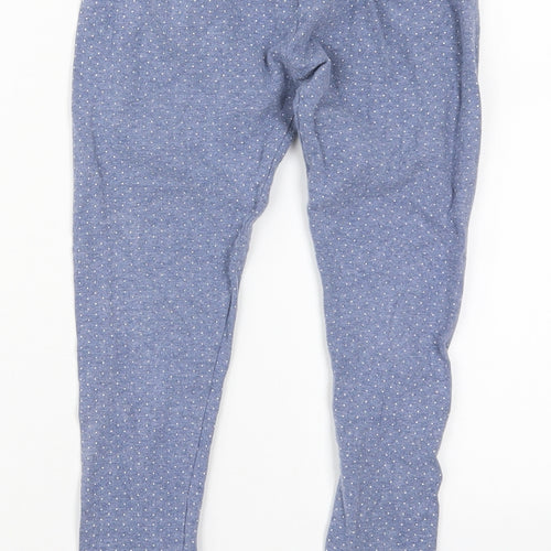 NEXT Girls Blue Polka Dot Cotton Carrot Trousers Size 11 Years  Regular