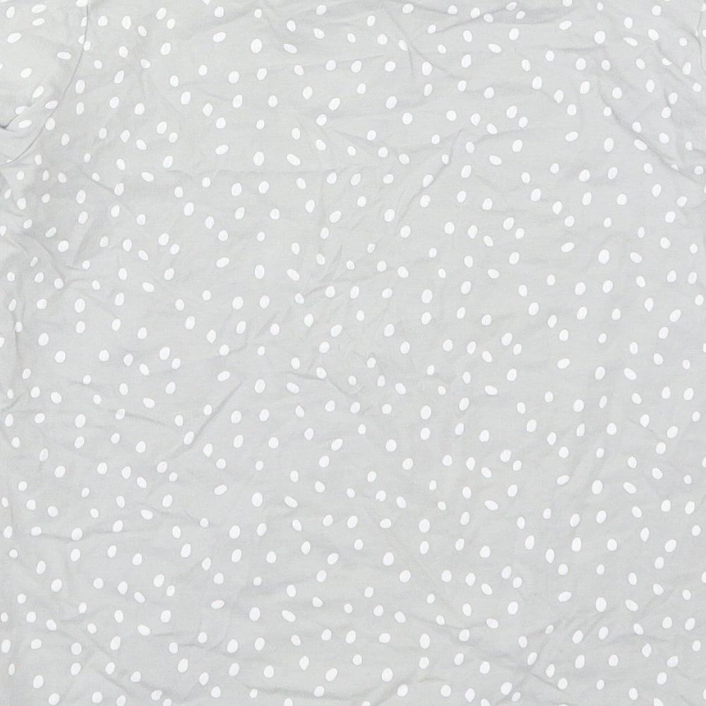 TU Girls Grey Polka Dot Cotton Top Pyjama Top Size 10-11 Years  Pullover - I Love Cat Naps
