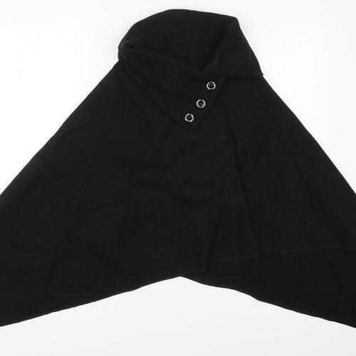 Preworn Womens Black   Jacket Poncho One Size