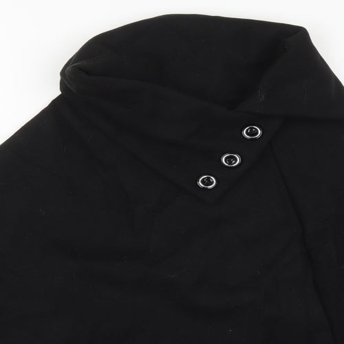 Preworn Womens Black   Jacket Poncho One Size