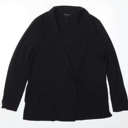 New Look Womens Black   Jacket  Size 12  Button