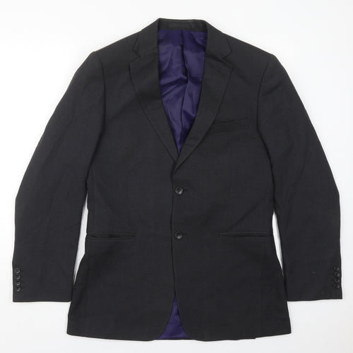 Marks and Spencer Mens Grey  Polyester Jacket Suit Jacket Size 40
