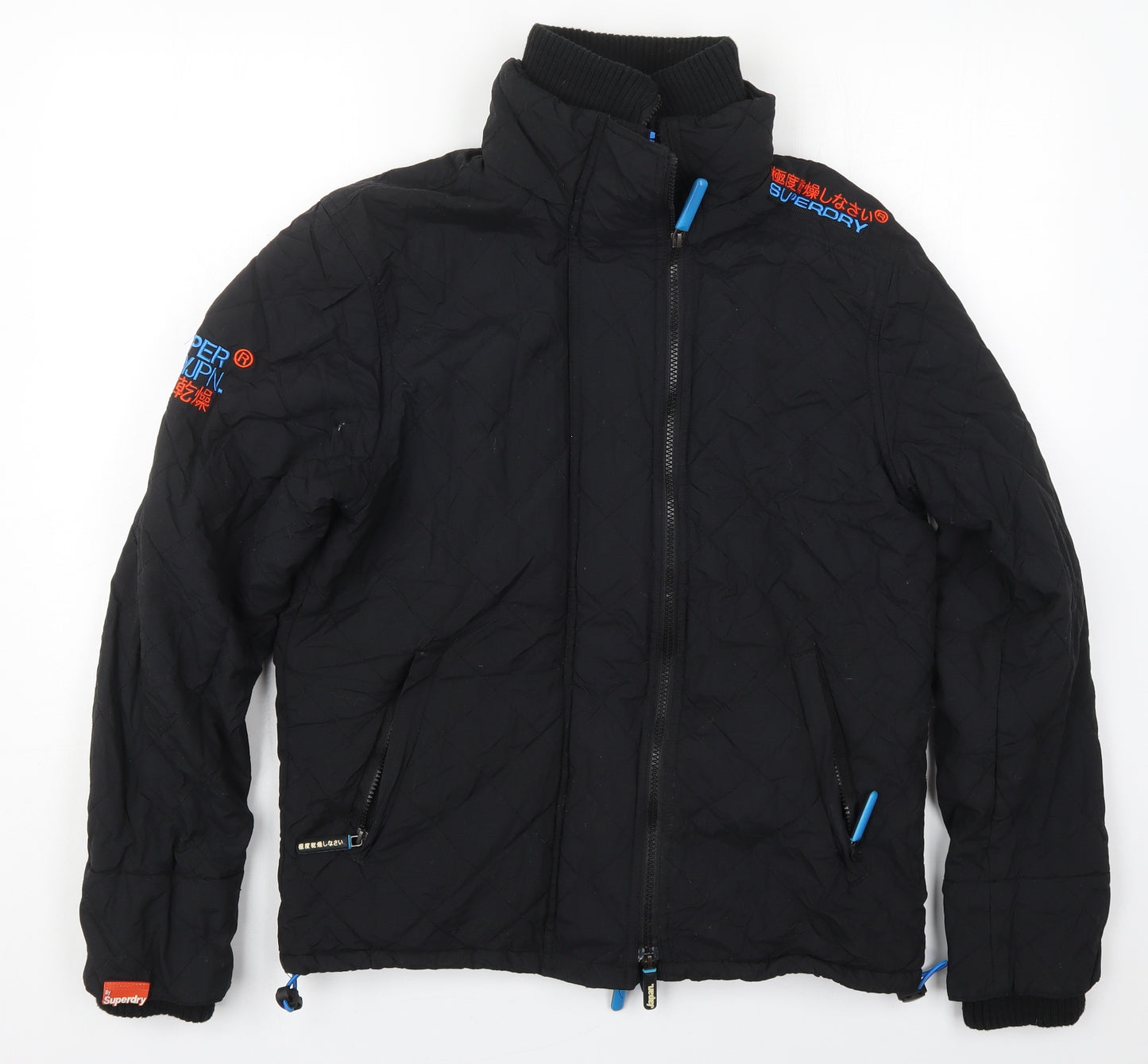 Superdry Mens Black   Windbreaker Coat Size M  Zip
