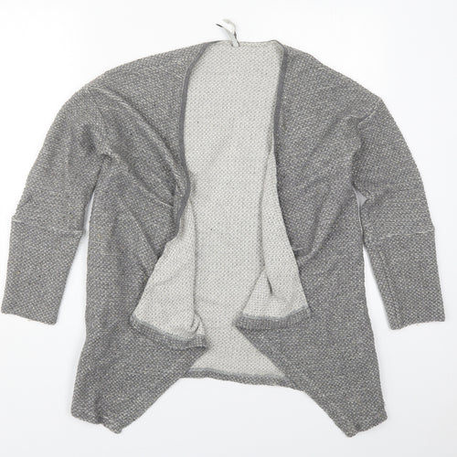 Pepe Jeans Womens Grey V-Neck  Cotton Cardigan Jumper Size S