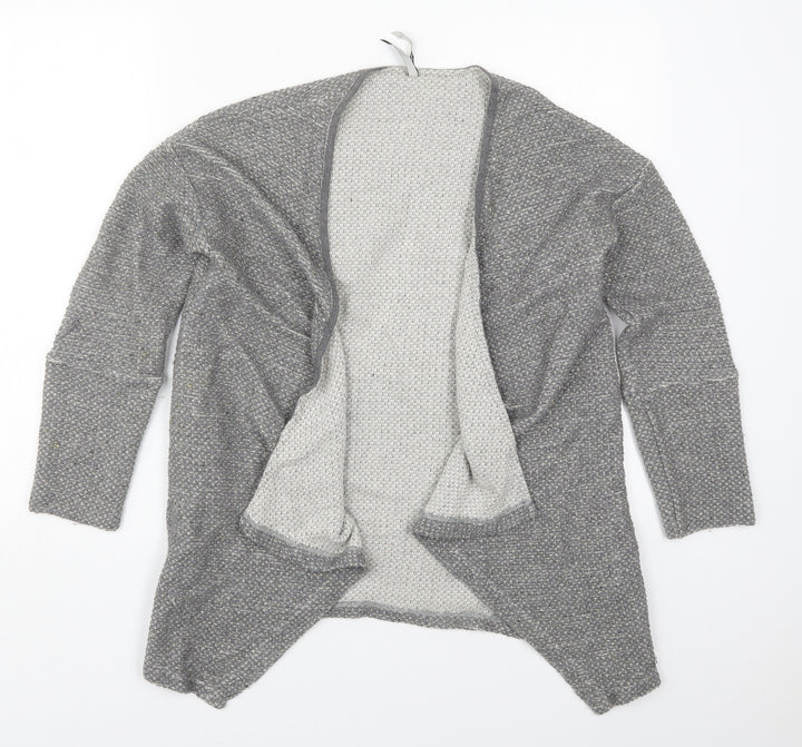 Pepe Jeans Womens Grey V-Neck  Cotton Cardigan Jumper Size S