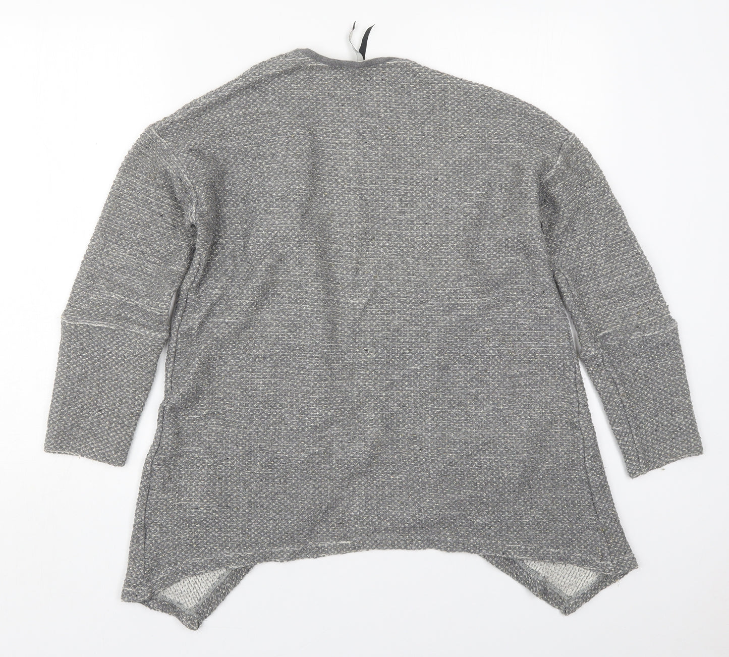 Pepe Jeans Womens Grey V-Neck  Cotton Cardigan Jumper Size S