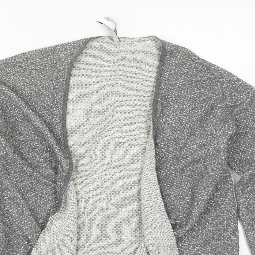 Pepe Jeans Womens Grey V-Neck  Cotton Cardigan Jumper Size S