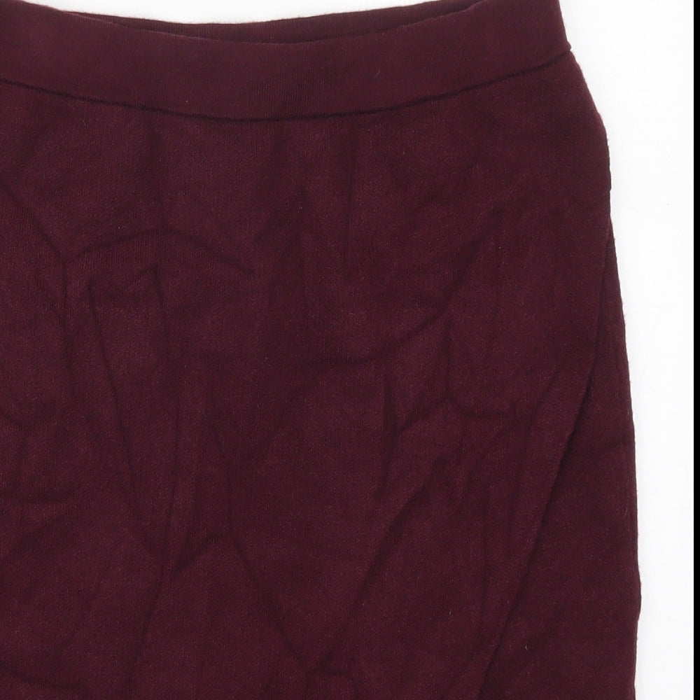 TU Womens Purple  Viscose Straight & Pencil Skirt Size 14