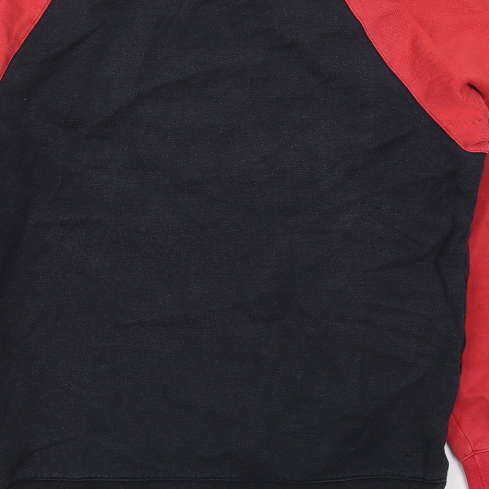 Nike Mens Red  Cotton Pullover Sweatshirt Size S