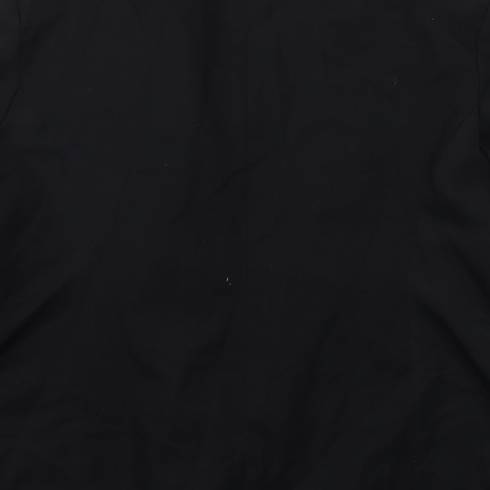 Miss Smith Womens Black  Polyester Jacket Suit Jacket Size 26