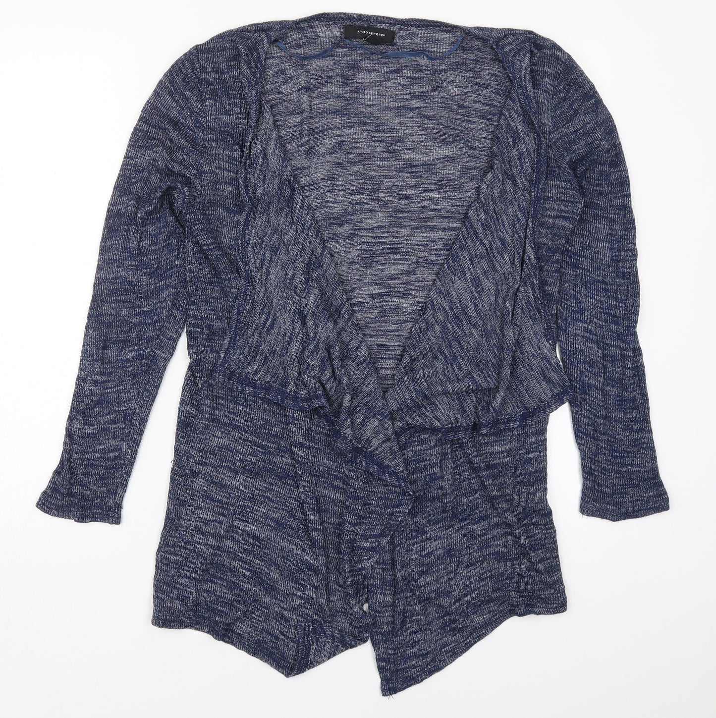 Atmosphere Womens Blue V-Neck  Viscose Cardigan Jumper Size 10