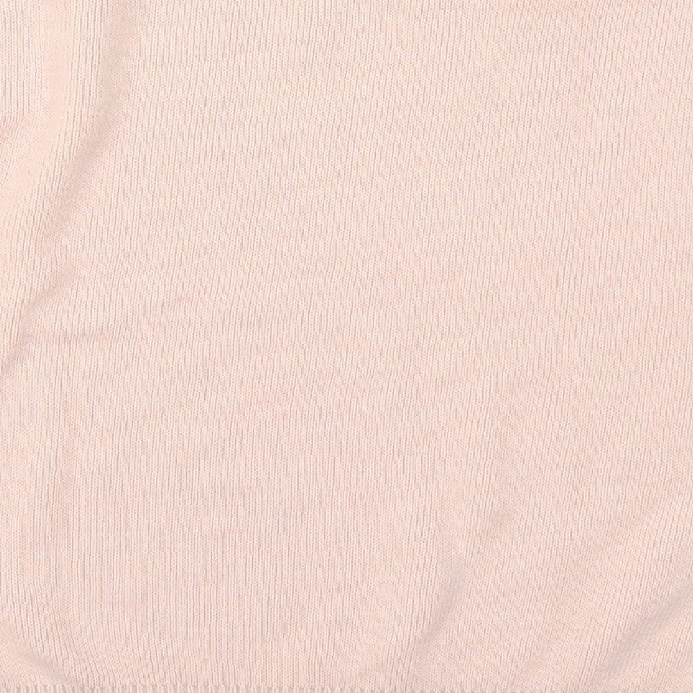 BHS Womens Pink Round Neck  Acrylic Pullover Jumper Size 14