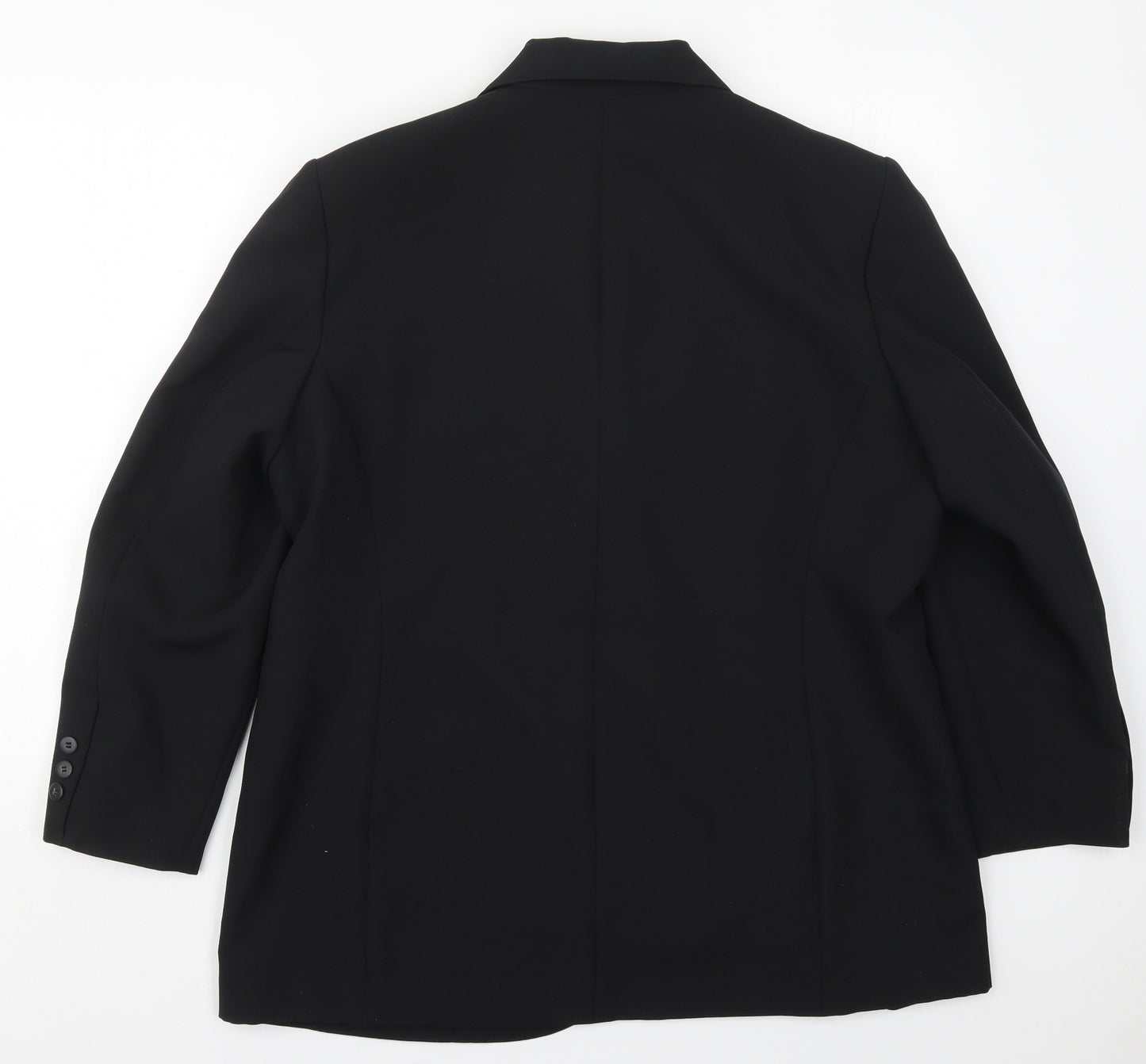 Classics Womens Black  Polyester Jacket Suit Jacket Size 20