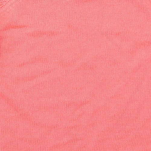 Originals Womens Pink Boat Neck  Acrylic Pullover Jumper Size XL