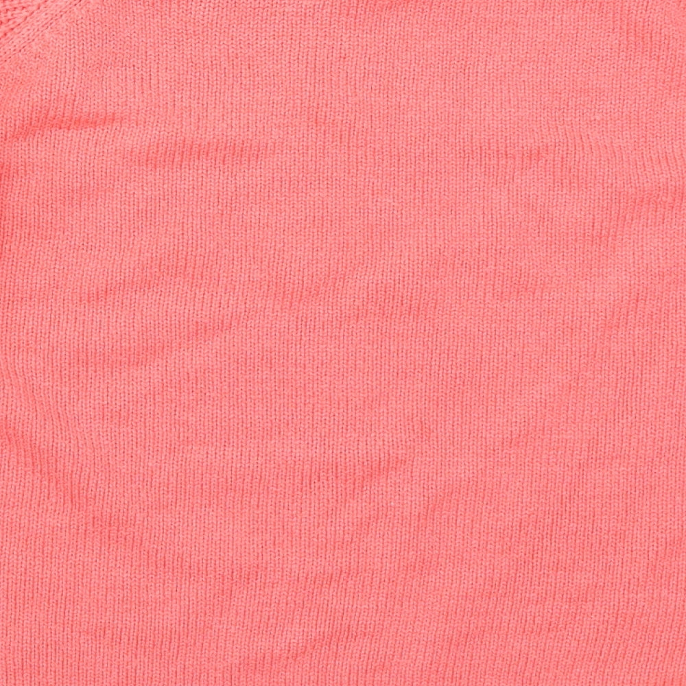 Originals Womens Pink Boat Neck  Acrylic Pullover Jumper Size XL