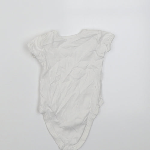 Dunnes Stores Baby White  Cotton Babygrow One-Piece Size 0-3 Months  Button