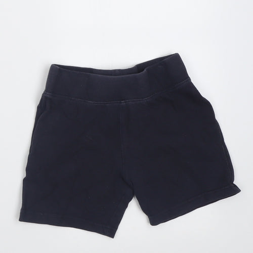 Matalan Girls Blue  Cotton Biker Shorts Size 7 Years  Regular  - School Wear