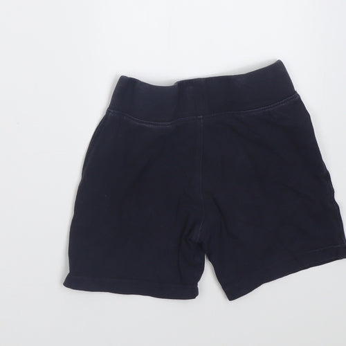 Matalan Girls Blue  Cotton Biker Shorts Size 7 Years  Regular  - School Wear