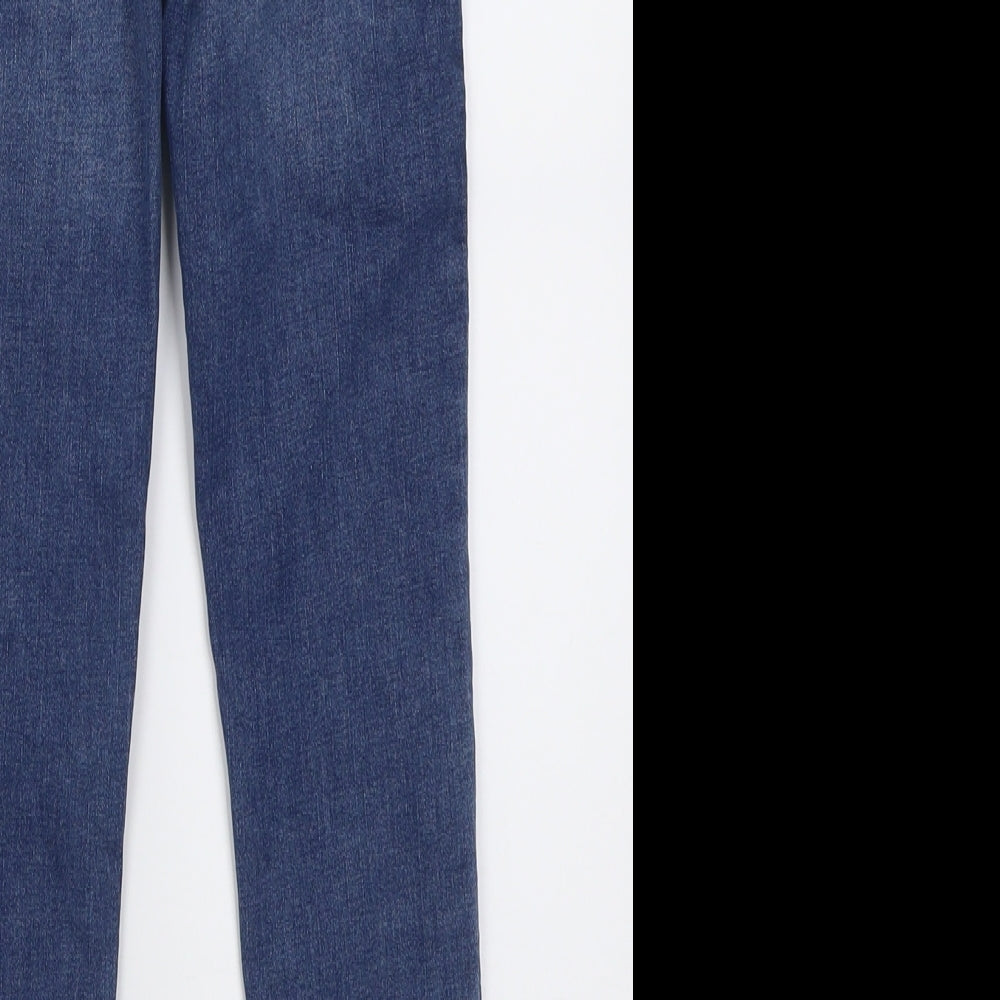 Primark Girls Blue  Cotton Jegging Trousers Size 8-9 Years  Regular Pullover