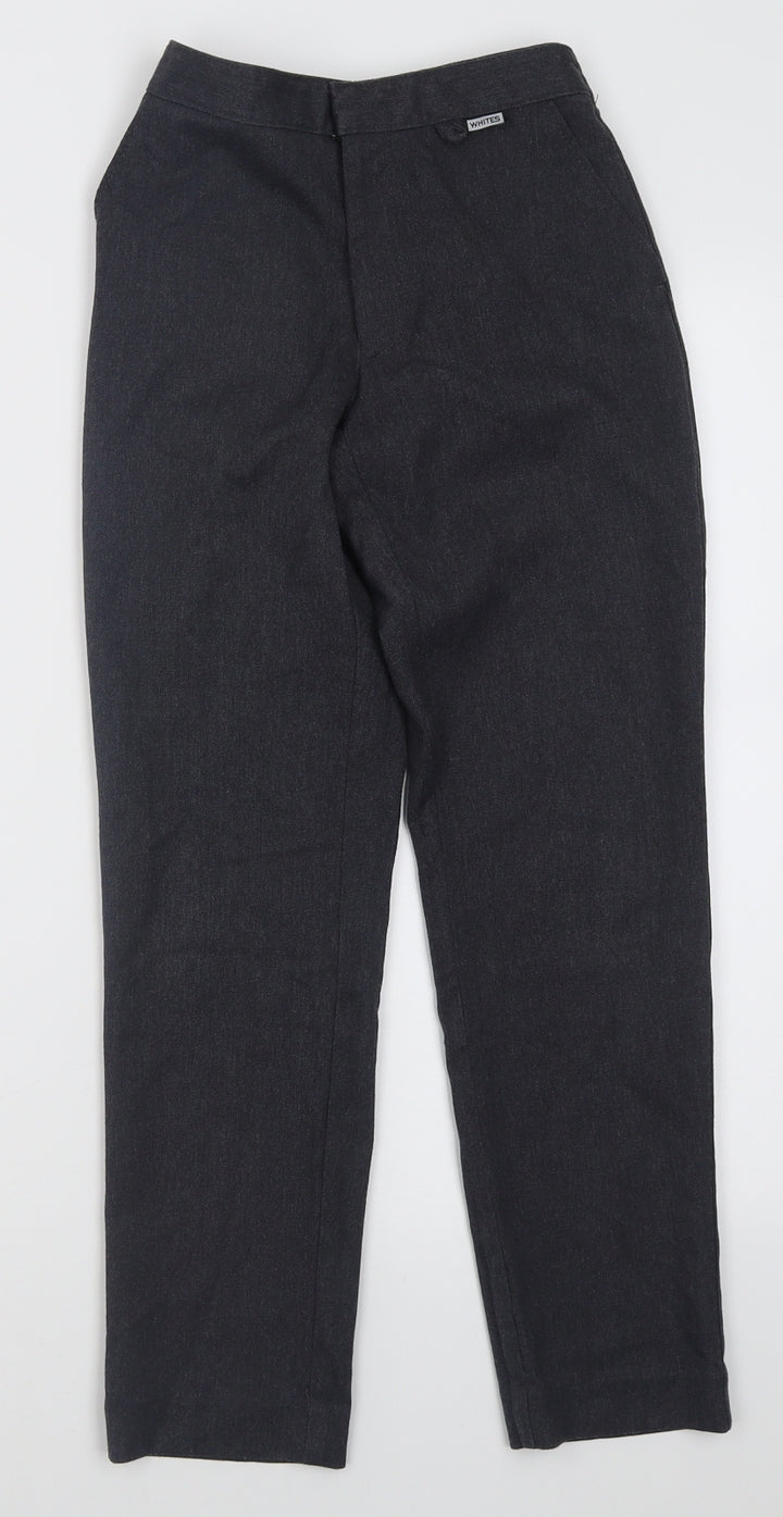 whites Boys Grey Polyester Capri Trousers Size 6 Years Regular Hook & Eye - School Wear