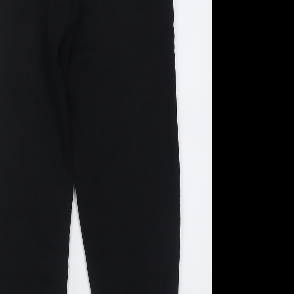 Primark Boys Black  Cotton Jogger Trousers Size 9-10 Years  Regular Tie