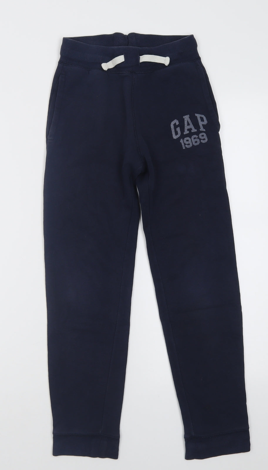Gap Boys Blue  Cotton Jogger Trousers Size 8 Years  Regular Tie
