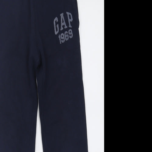 Gap Boys Blue  Cotton Jogger Trousers Size 8 Years  Regular Tie