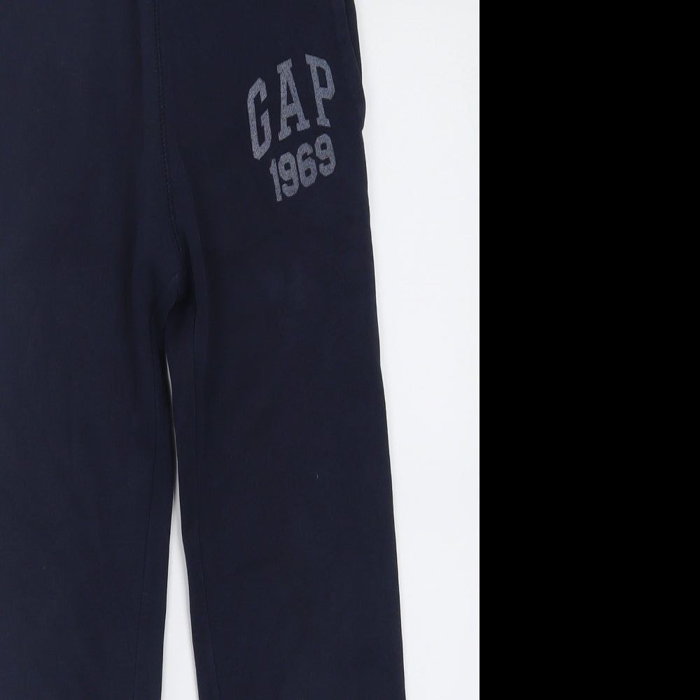 Gap Boys Blue  Cotton Jogger Trousers Size 8 Years  Regular Tie