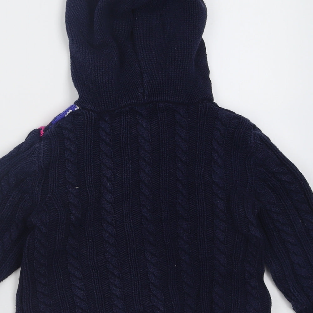 Shrinkig Violet Girls Pink Crew Neck Geometric Acrylic Cardigan Jumper Size 4-5 Years  Zip