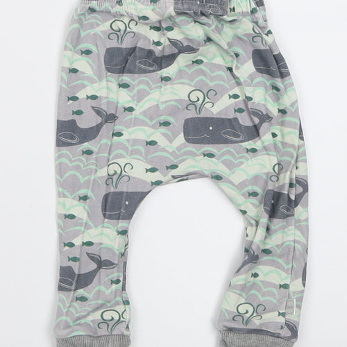 Hau'oli Apparel Boys Green Geometric Cotton Capri Trousers Size 6-9 Months  Pullover