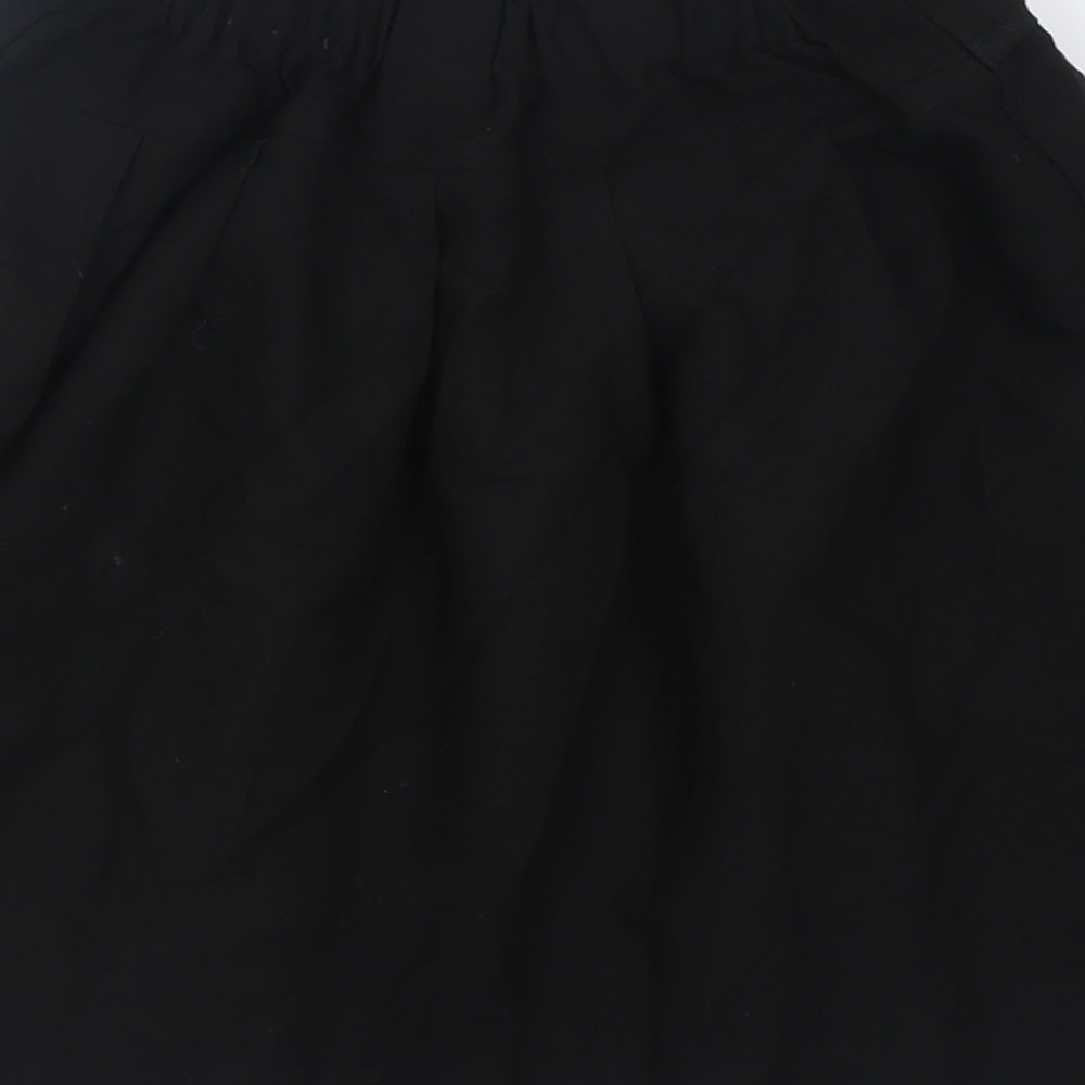 TU Girls Black  Polyester A-Line Skirt Size 9 Years  Regular Pull On - School Wear