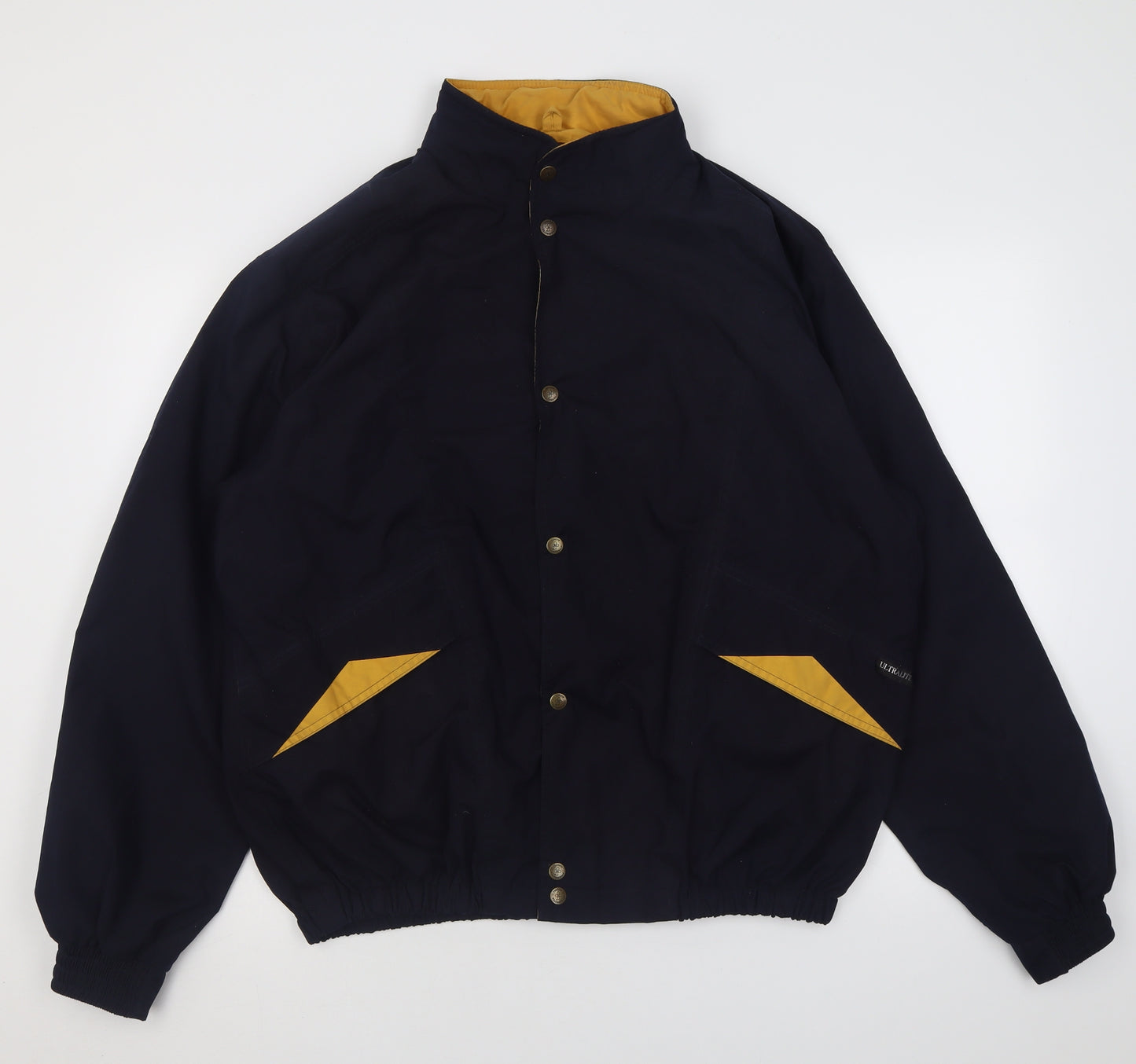 PROQUIP Mens Blue   Overcoat Coat Size L  Zip