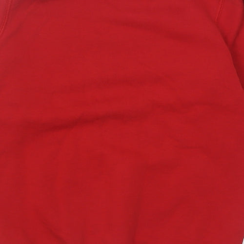 TU Boys Red  Cotton Pullover Sweatshirt Size 9 Years  Pullover - School Wear