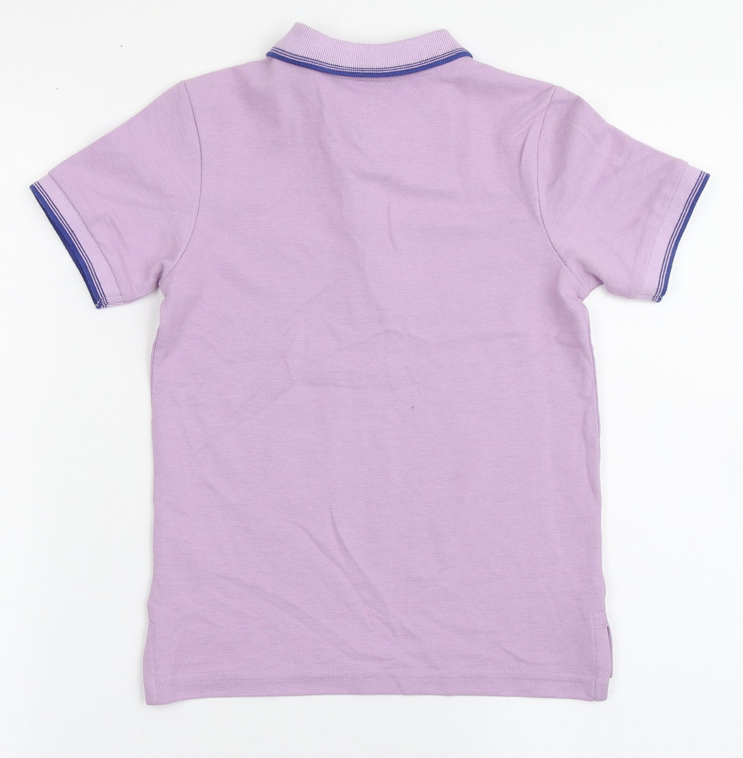 George Boys Purple  100% Cotton Basic Polo Size 5-6 Years Collared Button - Palm Tree
