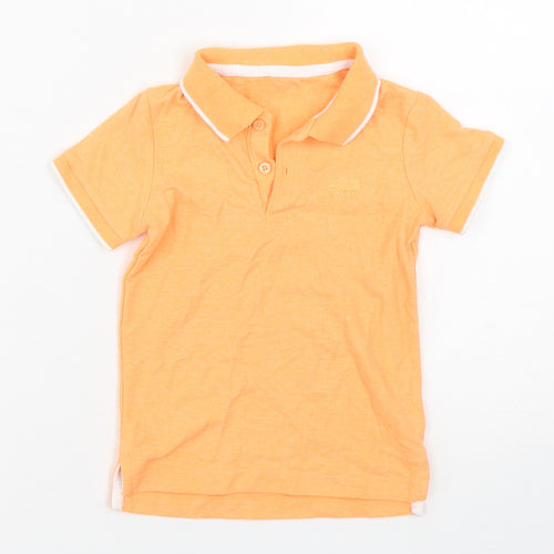 Dunnes Stores Boys Orange  Polyester Basic Polo Size 2-3 Years Collared Pullover