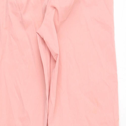 I SAW IT FIRST Womens Pink  Cotton Trousers  Size 8 L31 in Regular Button