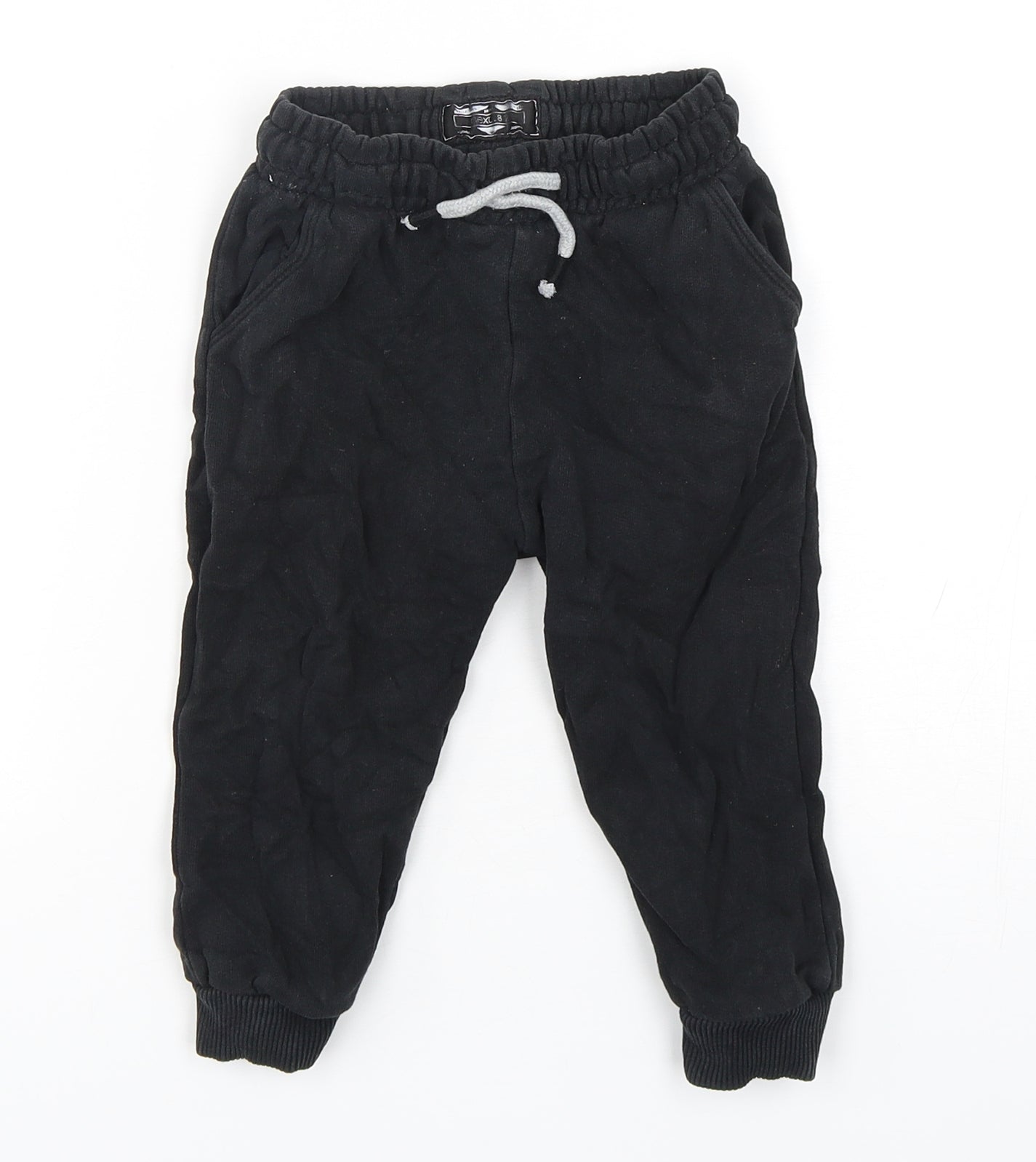 NEXT Boys Black  Cotton Sweatpants Trousers Size 12-18 Months
