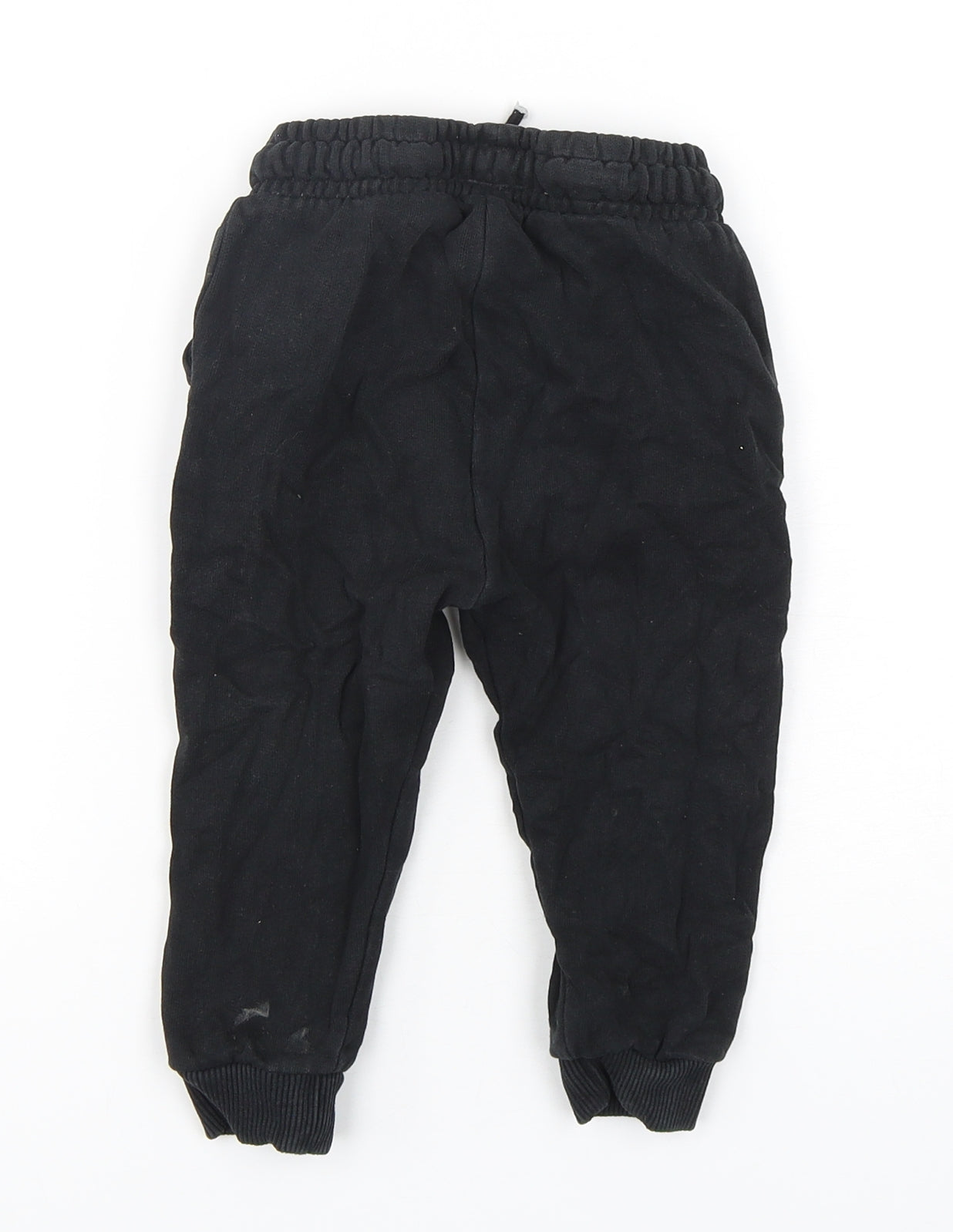 NEXT Boys Black  Cotton Sweatpants Trousers Size 12-18 Months
