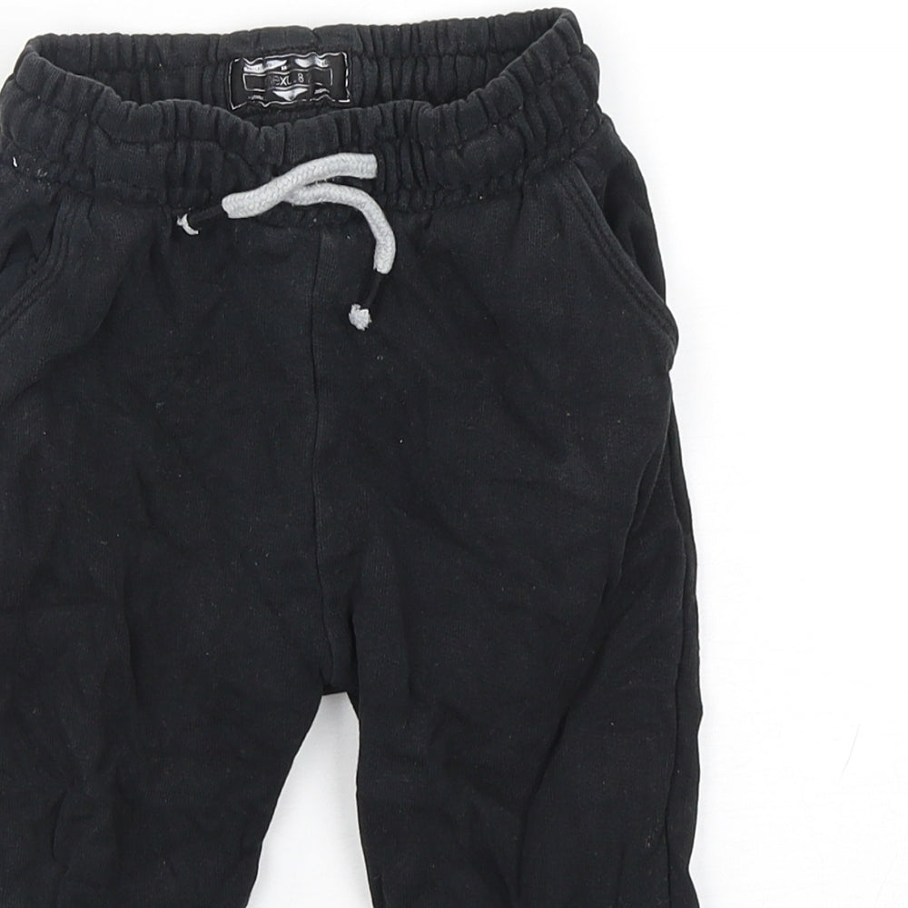 NEXT Boys Black  Cotton Sweatpants Trousers Size 12-18 Months