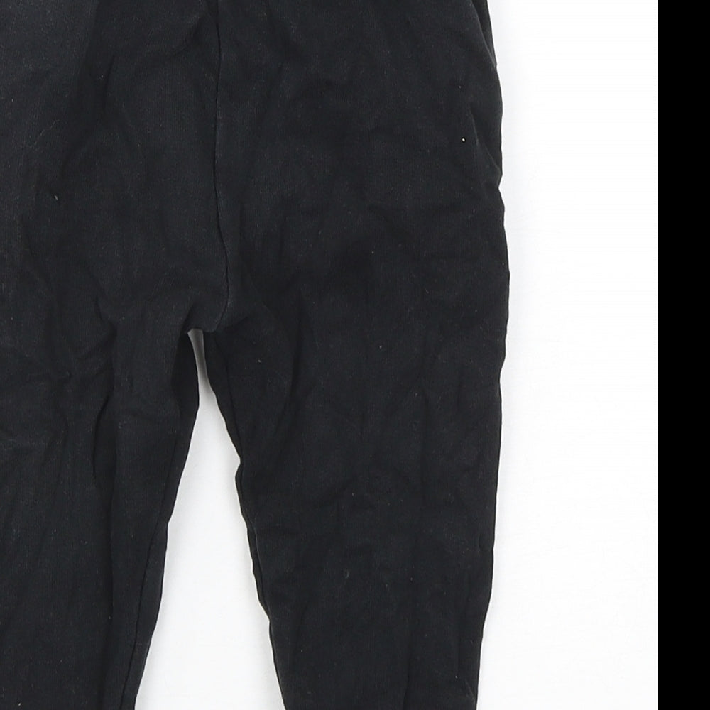 NEXT Boys Black  Cotton Sweatpants Trousers Size 12-18 Months
