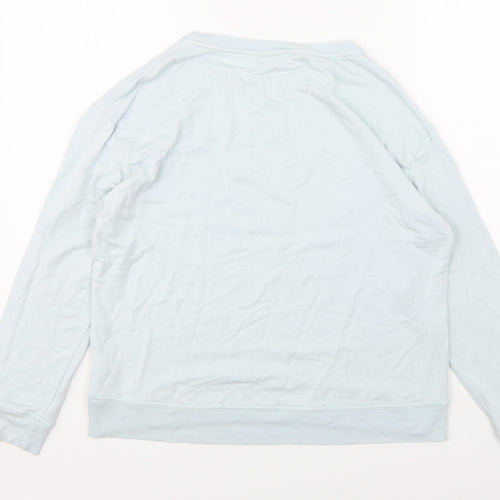 F&F Womens Blue  Viscose Pullover Sweatshirt Size 10  Pullover