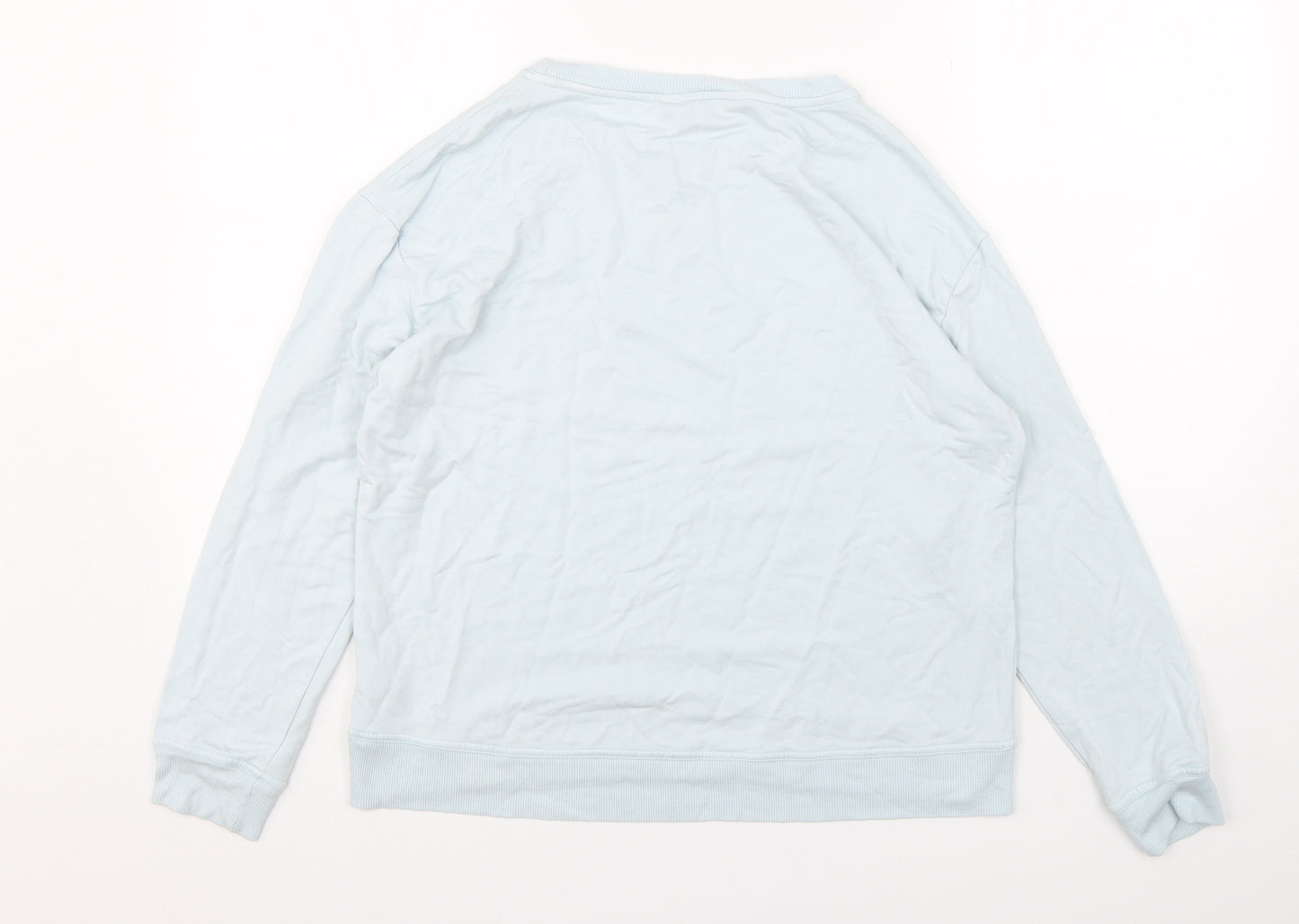 F&F Womens Blue  Viscose Pullover Sweatshirt Size 10  Pullover