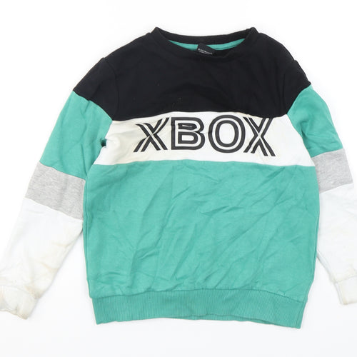 George Boys Multicoloured  Cotton Pullover Sweatshirt Size 8-9 Years  Pullover - XBOX