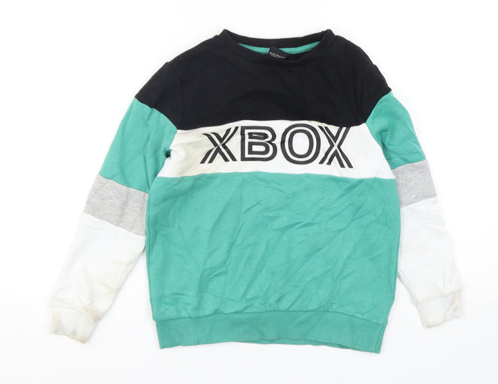 George Boys Multicoloured  Cotton Pullover Sweatshirt Size 8-9 Years  Pullover - XBOX
