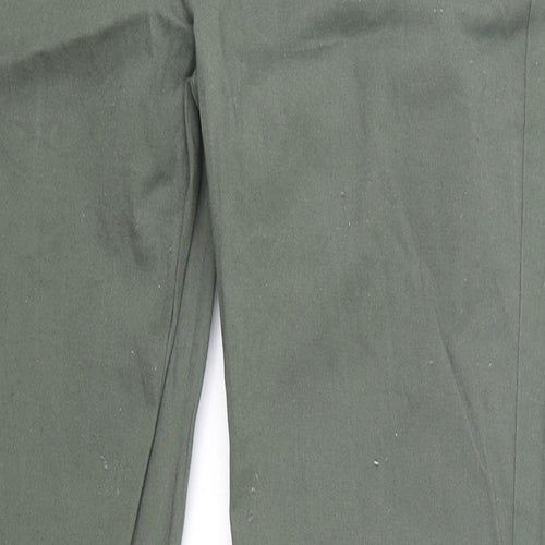 ASOS Mens Green  Cotton Chino Trousers Size 32 L34 in Regular