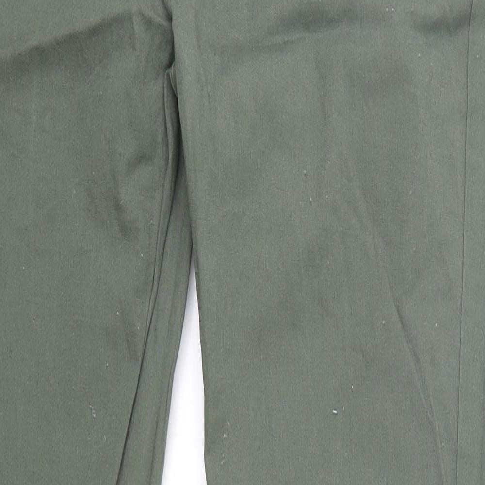 ASOS Mens Green  Cotton Chino Trousers Size 32 L34 in Regular